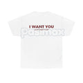 Pasimax "I Want You I Just Can't Flirt" Funny Quote – Sarcastic Humor Hoodie, Sweatshirt & T-Shirt — detail close-up