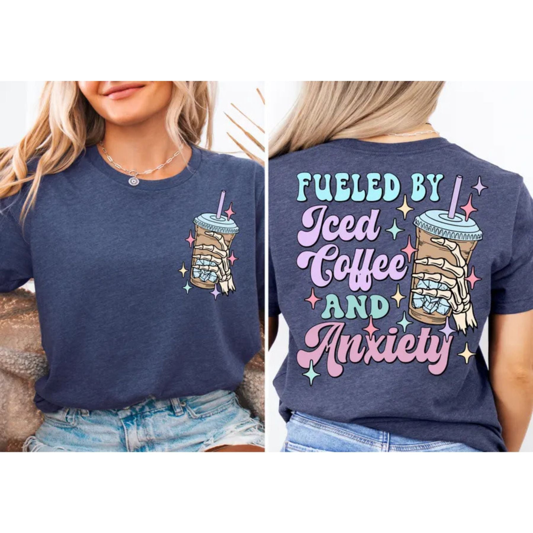 Pasimax "Iced Coffee" Self-Care T-Shirt — alternative angle