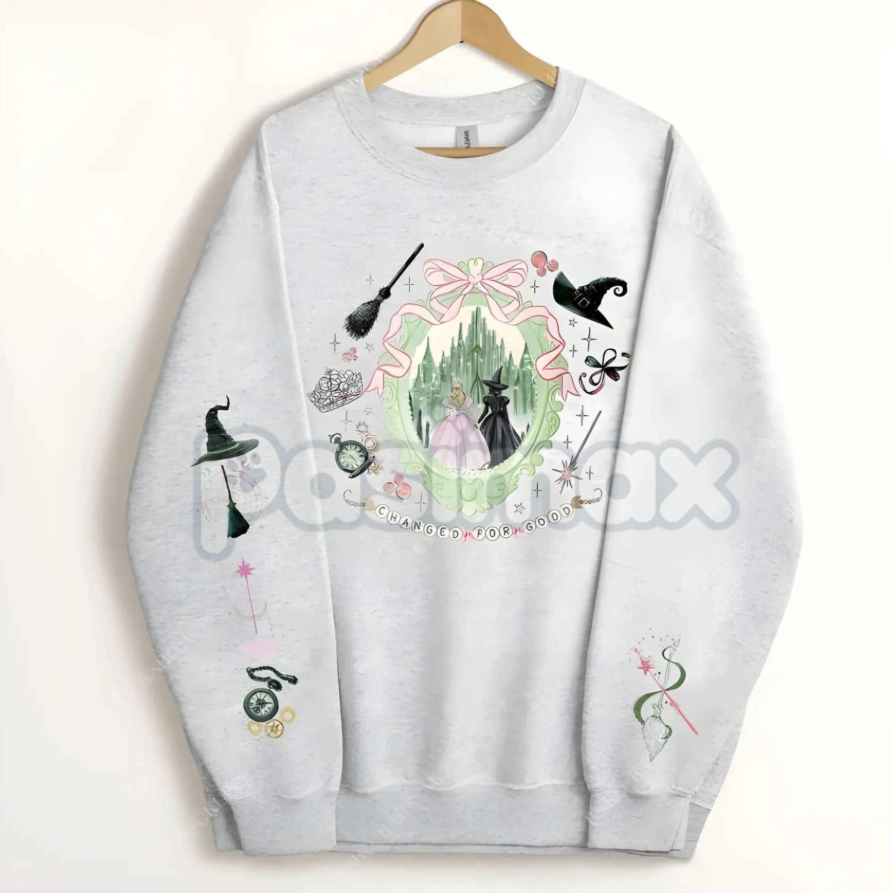 Pasimax Enchanted Emerald Friendship Sweatshirt – Magical Best Friend Matching Crewneck — alternative angle