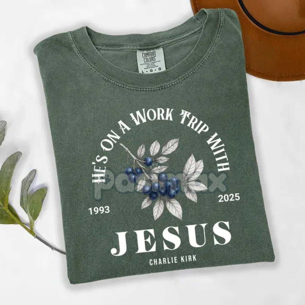 Pasimax Charlie & Erika Kirk Memorial Shirt — alternative angle