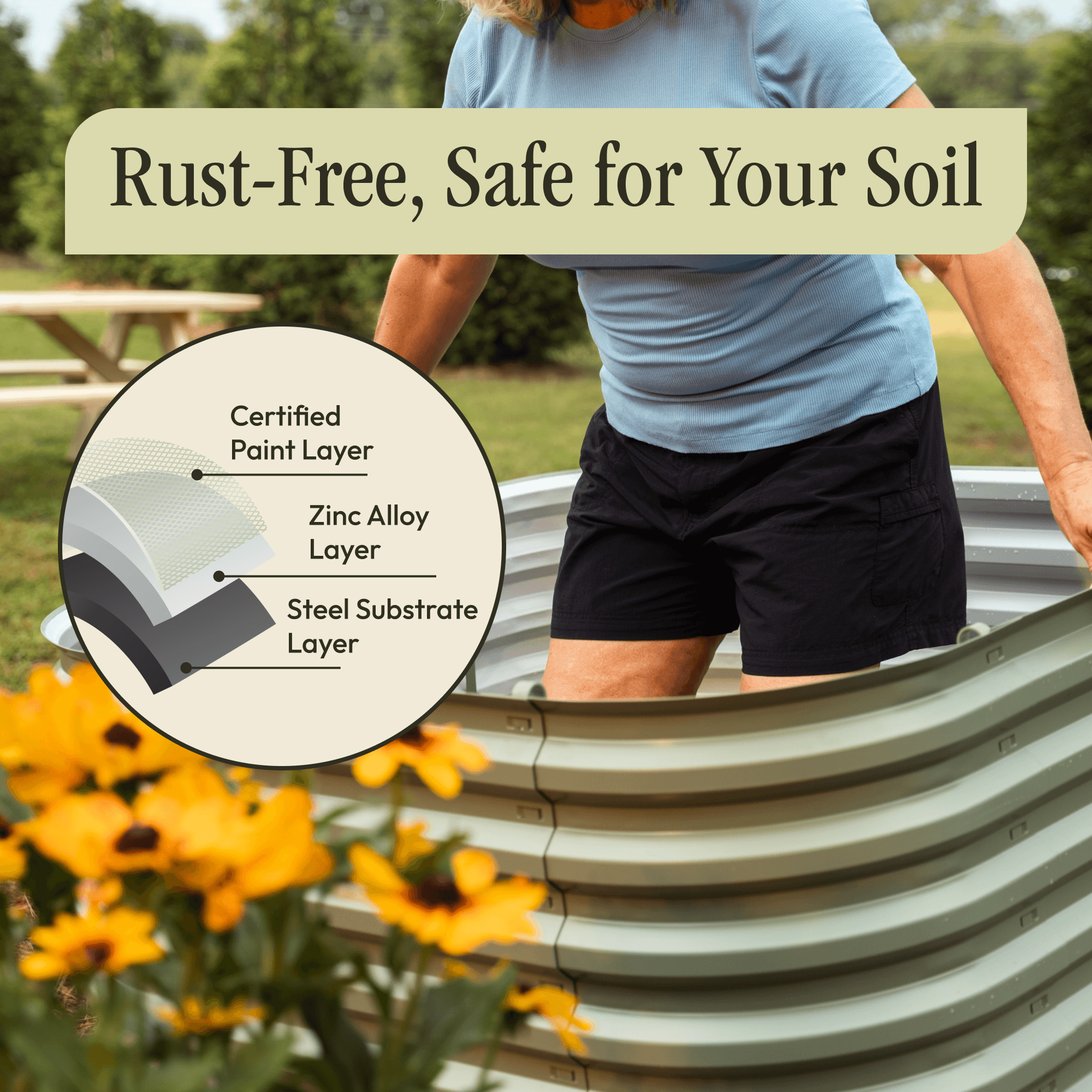 Gro-Rite "No Tools Needed" Premium Metal Raised Garden Bed Kit – Gro-Rite Garden Global LLC, view 12
