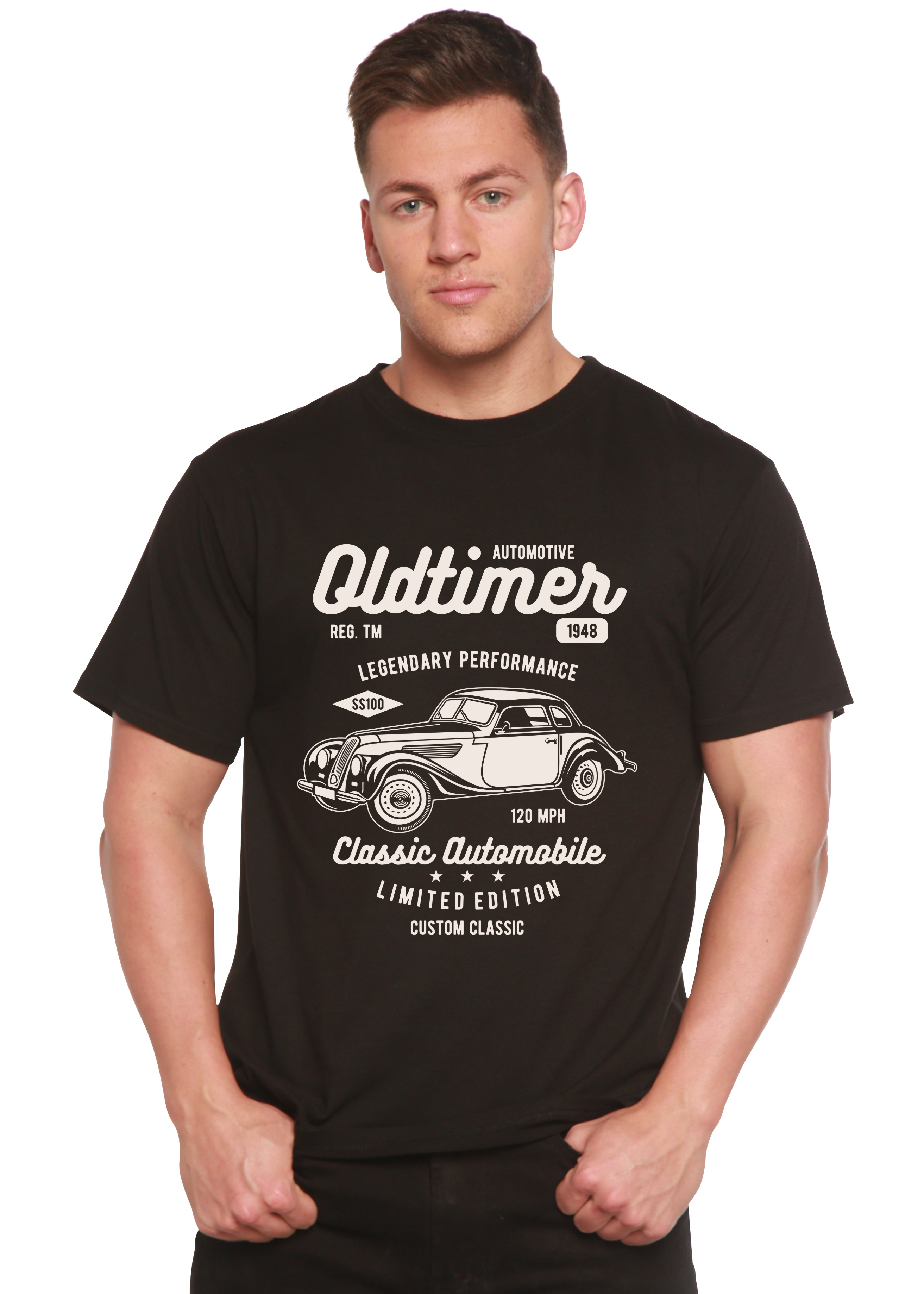 Spun Bamboo Oldtimer Spun Bamboo® Men's Bamboo Viscose/Organic Cotton Short Sleeve Graphic T-Shirt — main product shot