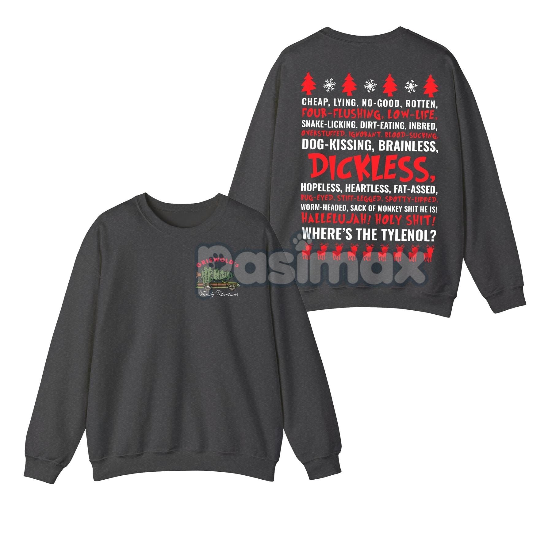 Pasimax Dickless Griswold Christmas Sweatshirt — alternative angle