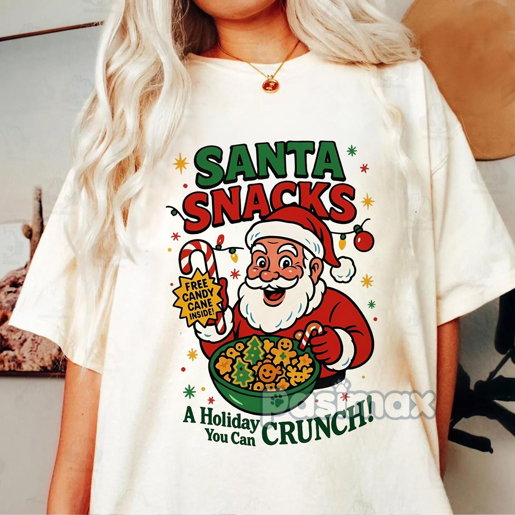 Pasimax "Cereal Christmas Movies" T-Shirt — alternative angle