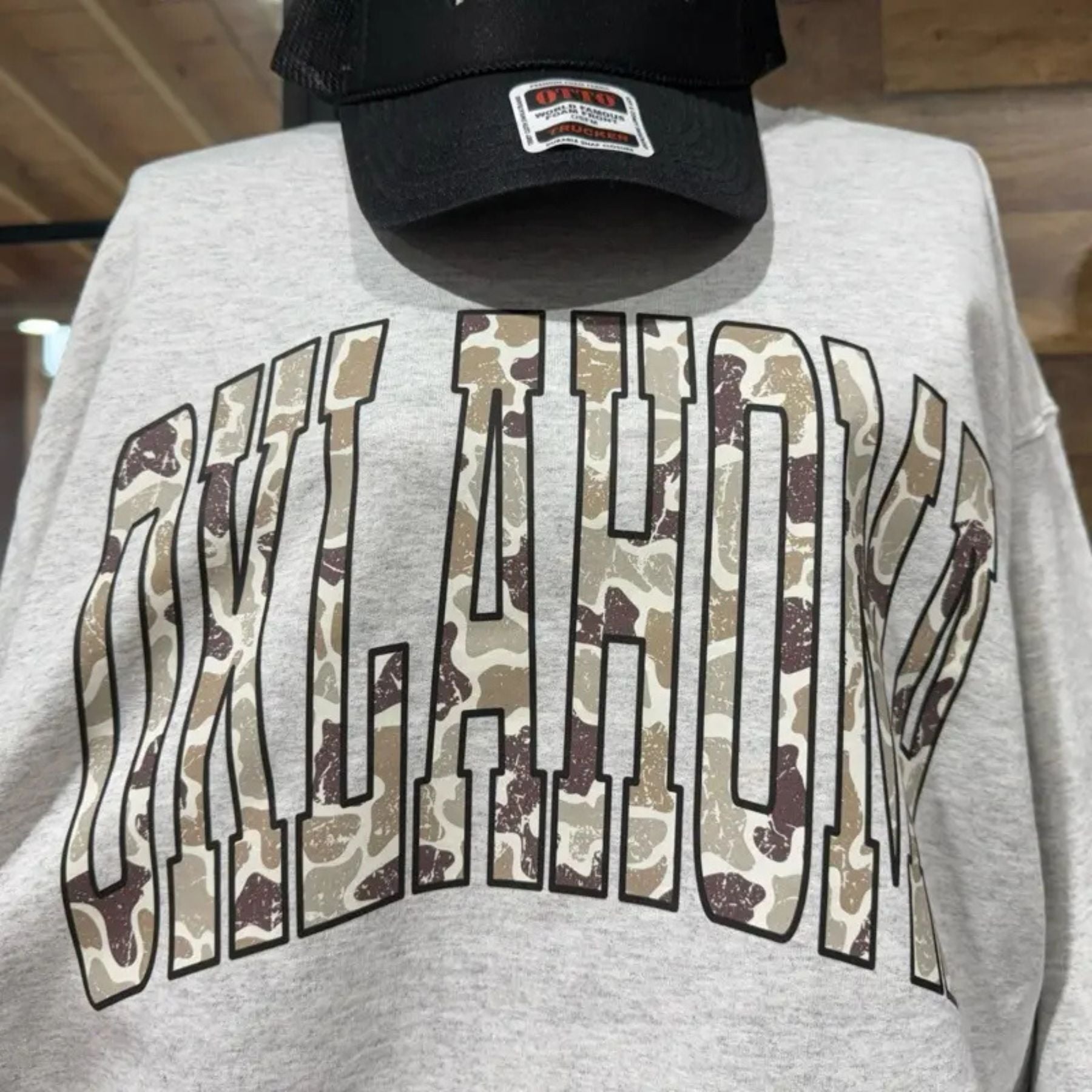 Pasimax Camo State Sweatshirt – Unisex Camouflage State Pride Crewneck — alternative angle