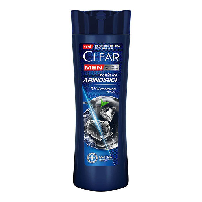 Clear Men Charcoal Anti-Dandruff Shampoo - 350ml | Intensive Cleanse
