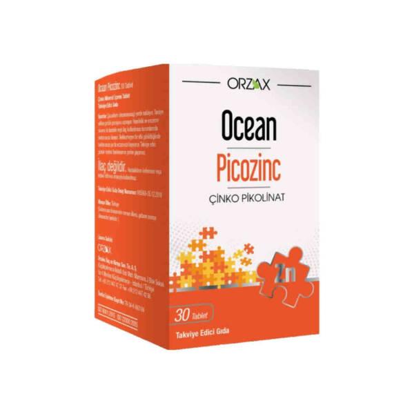Ocean Picozinc Zinc Supplement Tablets - 30 Count, 15mg Zinc per Tablet for Immune System Support