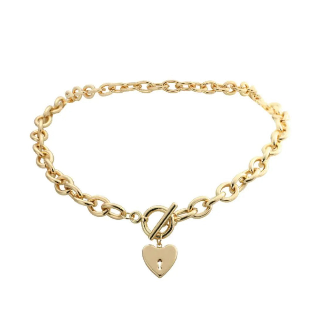 Heart Key Toggle Necklace