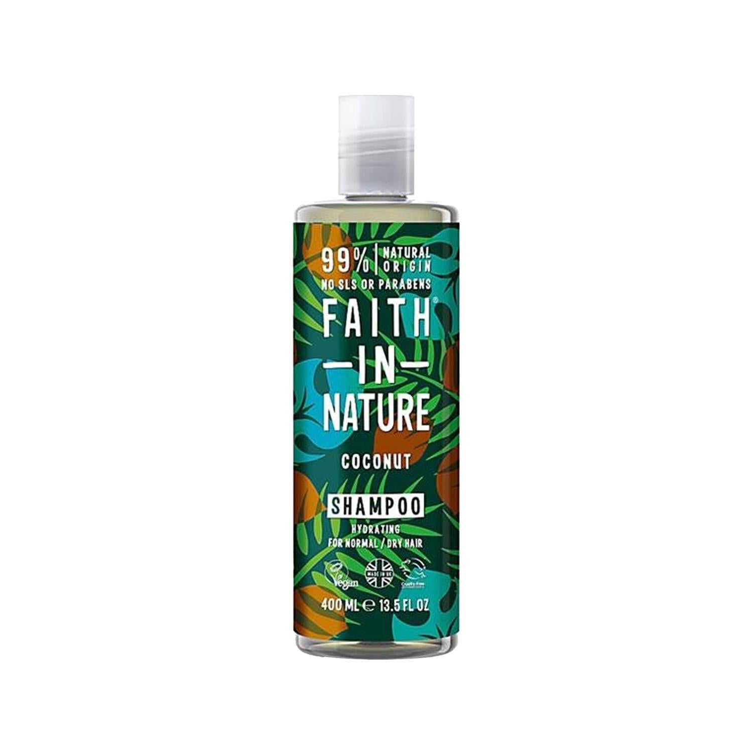 Faith In Nature Moisturizing Shampoo with Coconut Extract for Normal to Dry Hair - 13.53 fl oz