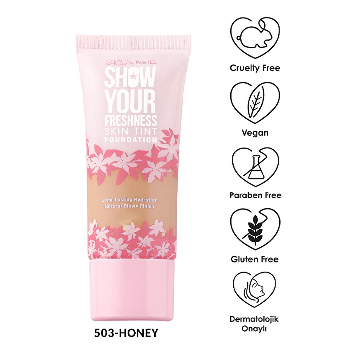 Show by Pastel Skin Tint Foundation - Natural Makeup, Cruelty-Free, Vegan - 6 Color Options