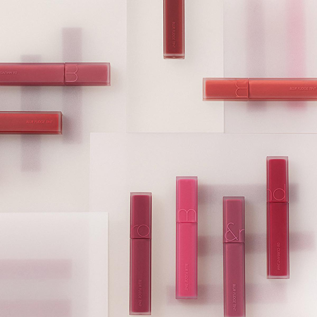 rom&nd Blur Fudge Tint - Long-Lasting Matte Lip Tint with Velvety Texture