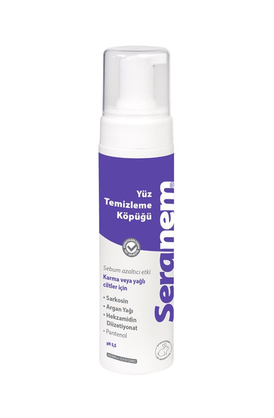 Seranem Facial Cleansing Foam 200ml - Gentle Skincare for Effective Face Cleaning