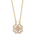 SORI STYLE Four-Leaf Clover Hearts Necklace — main product shot