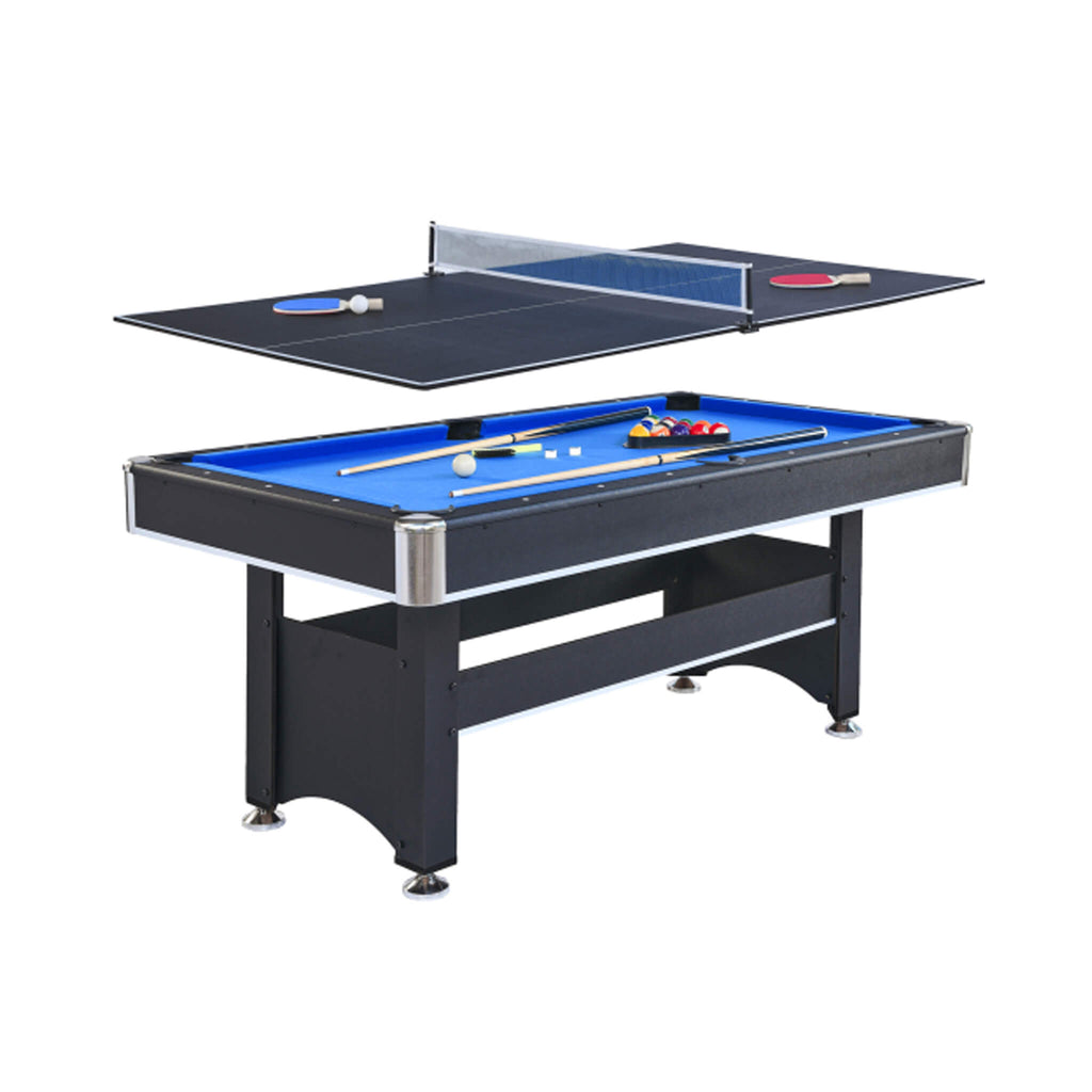 6FT Premium Wooden Multifunctional Pool Table With Table Tennis Top (SAK62741) – SAKSBY WHOLESALE, view 25