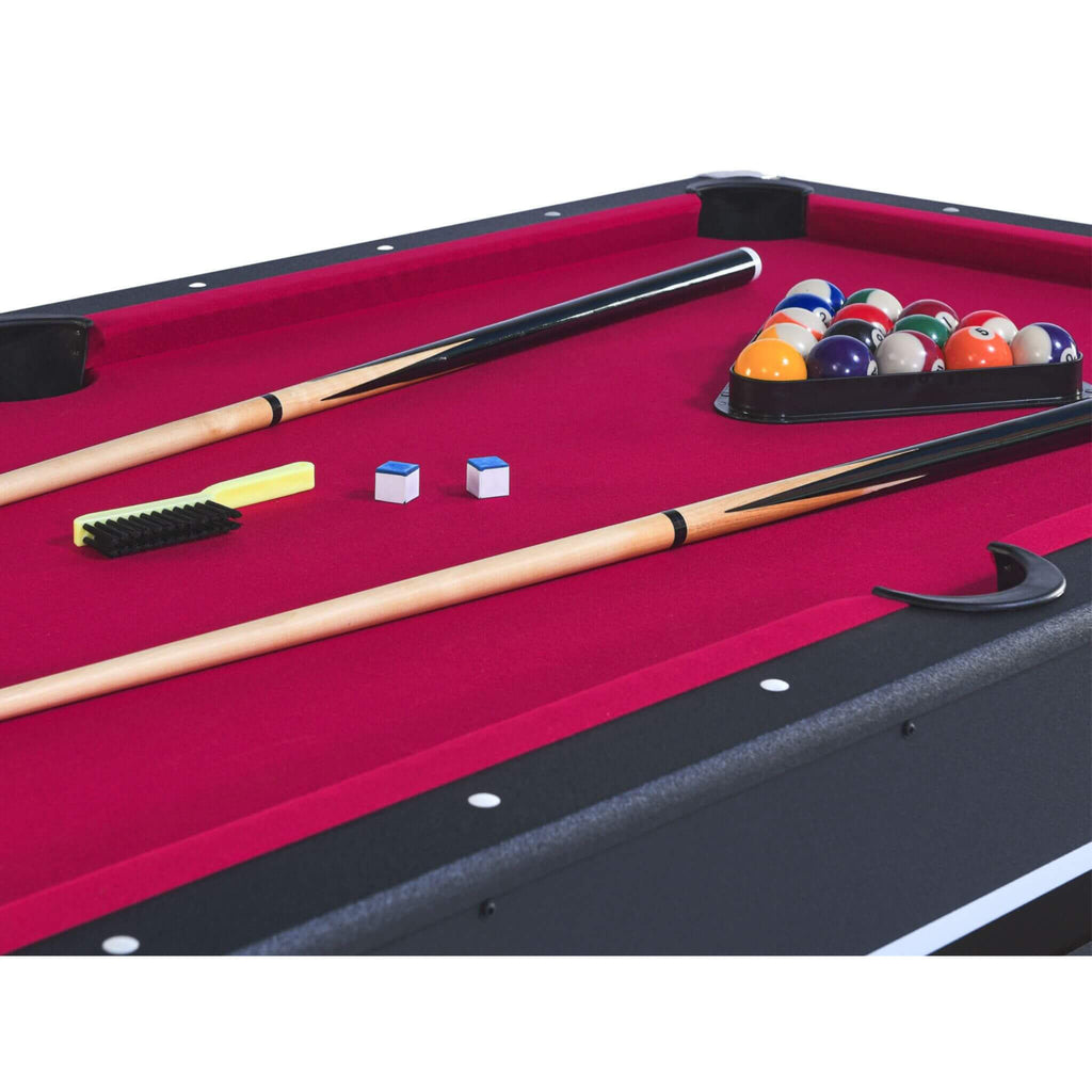 6FT Premium Wooden Multifunctional Pool Table With Table Tennis Top (SAK62741) – SAKSBY WHOLESALE, view 3