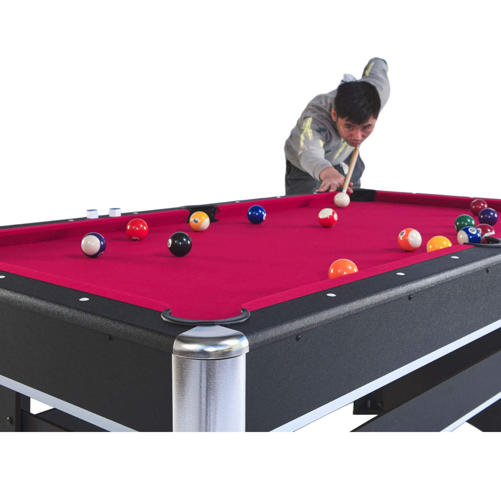 6FT Premium Wooden Multifunctional Pool Table With Table Tennis Top (SAK62741) – SAKSBY WHOLESALE, view 19