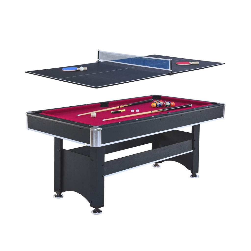 6FT Premium Wooden Multifunctional Pool Table With Table Tennis Top (SAK62741) – SAKSBY WHOLESALE