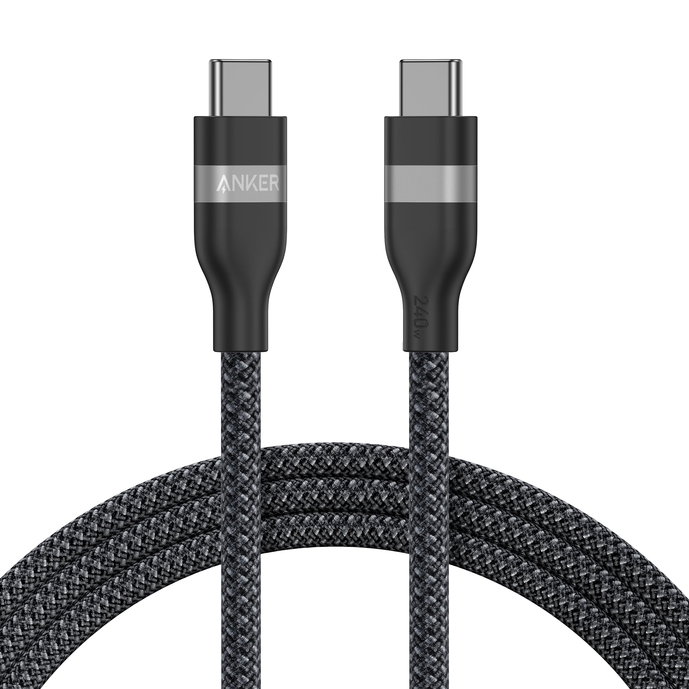 Anker USB-C to USB-C Cable (3 ft / 6 ft, 240W, Upcycled-Braided), view 13