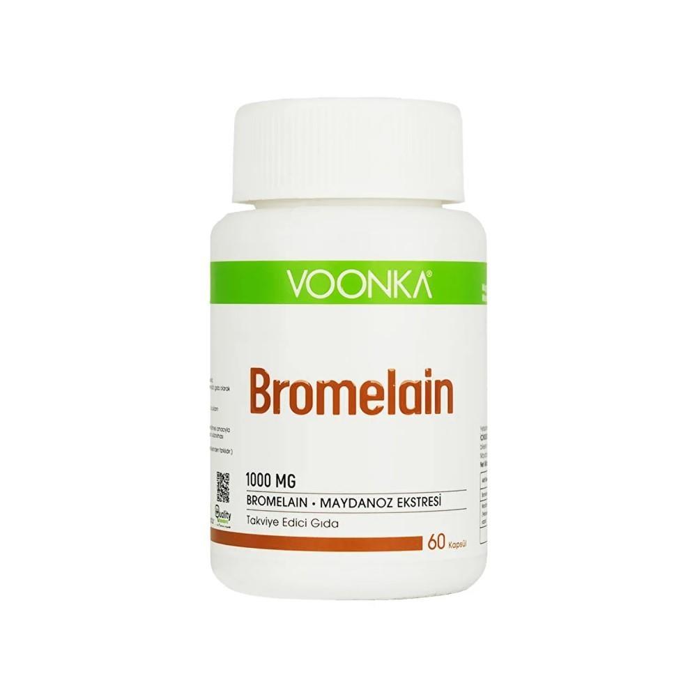 Voonka Bromelain Supplement - 60 Capsules for Digestive Health & Anti-Inflammatory Support