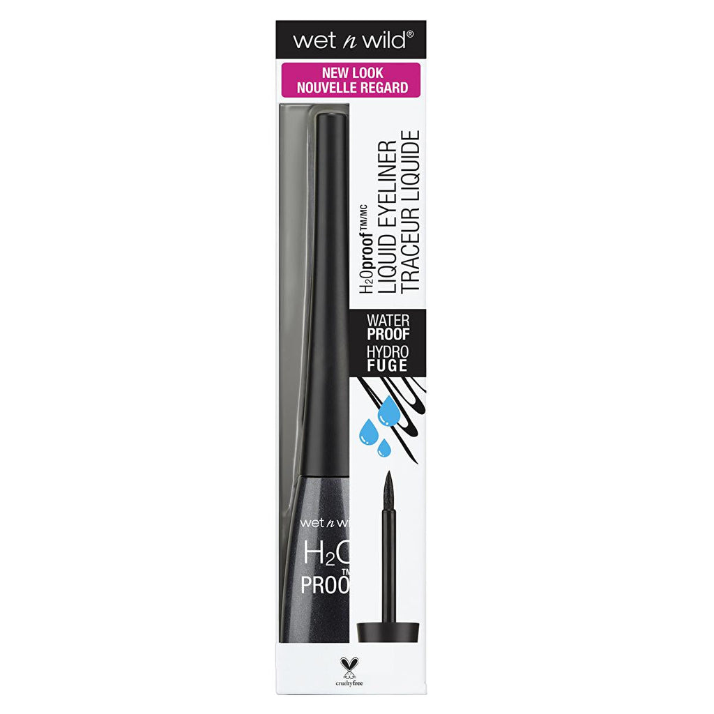 wet n wild Waterproof Liquid Eyeliner - Precise, Long-Lasting, No-Transfer Felt Tip Eyeliner for Durable Eye Makeup