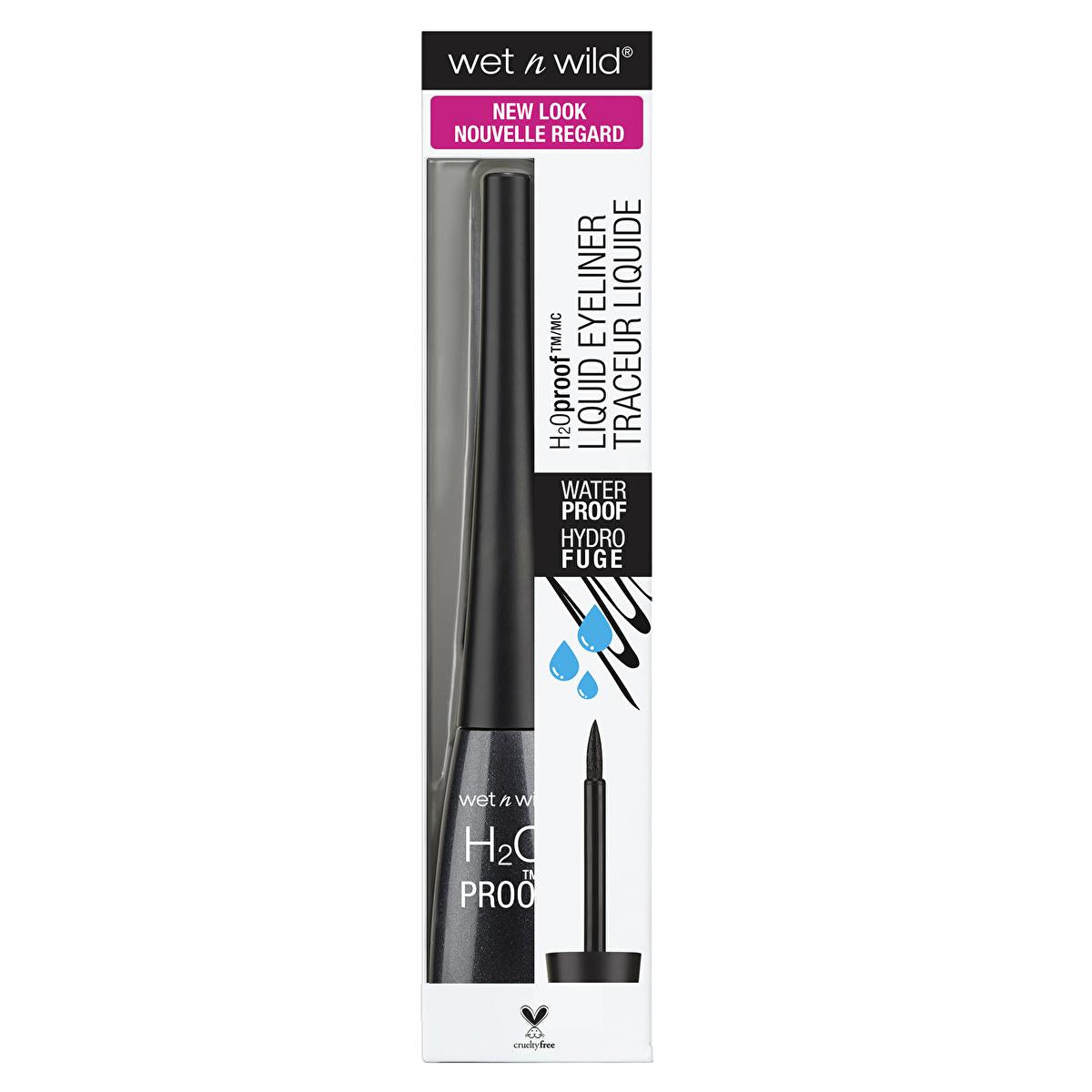 wet n wild Waterproof Liquid Eyeliner - Precise, Long-Lasting, No-Transfer Felt Tip Eyeliner for Durable Eye Makeup
