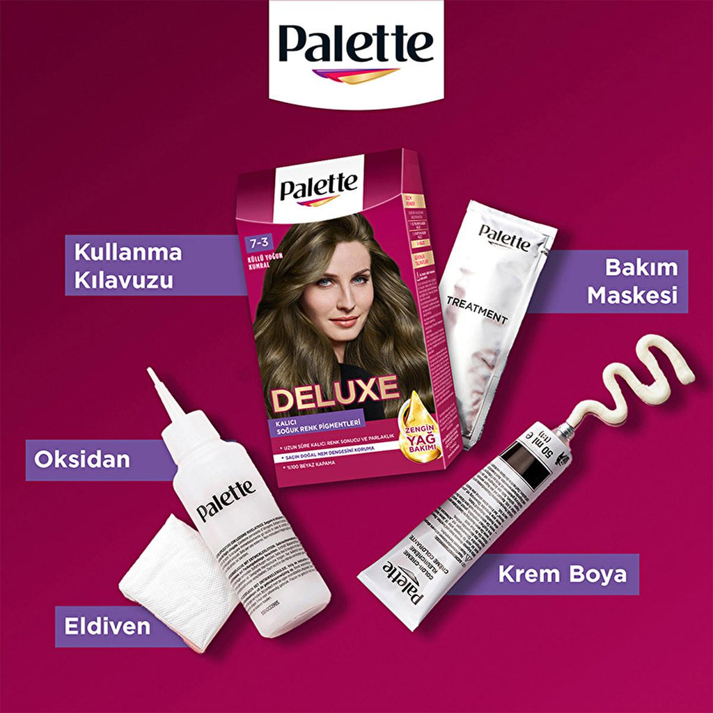 Palette Deluxe Hair Dye - Intense, Long-Lasting Color with Micro Oils for Vibrant Hair