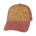 Blank 6 Panel Hat — Cork Shallow Fit / Corduroy / Peach (Unisex)