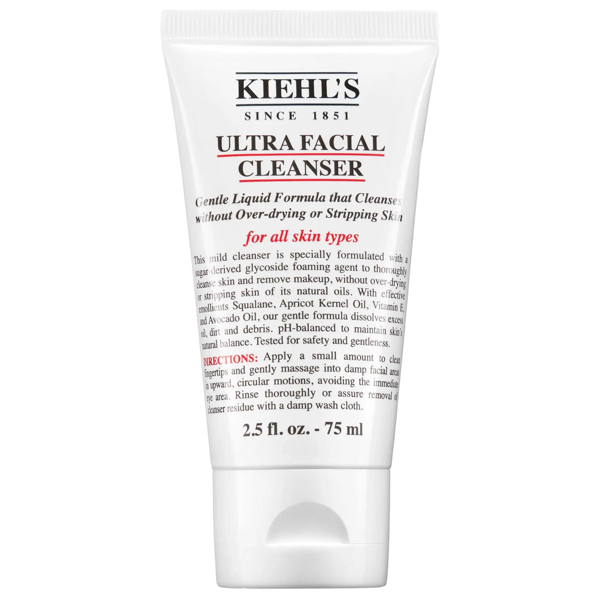 Mini Ultra Facial Cleanser: Gentle Face Wash for Dry Skin - Moisturizing, Oil Removing, Clean at Sephora - Apricot, Avocado, Squalane