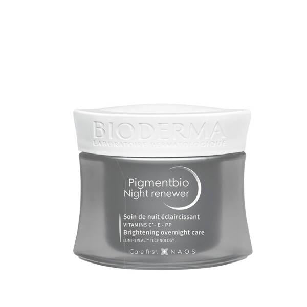 Bioderma Pigmentbio Night Renewer - Anti-Aging Night Care Cream for Sensitive Skin with Brightening & Firming Benefits
