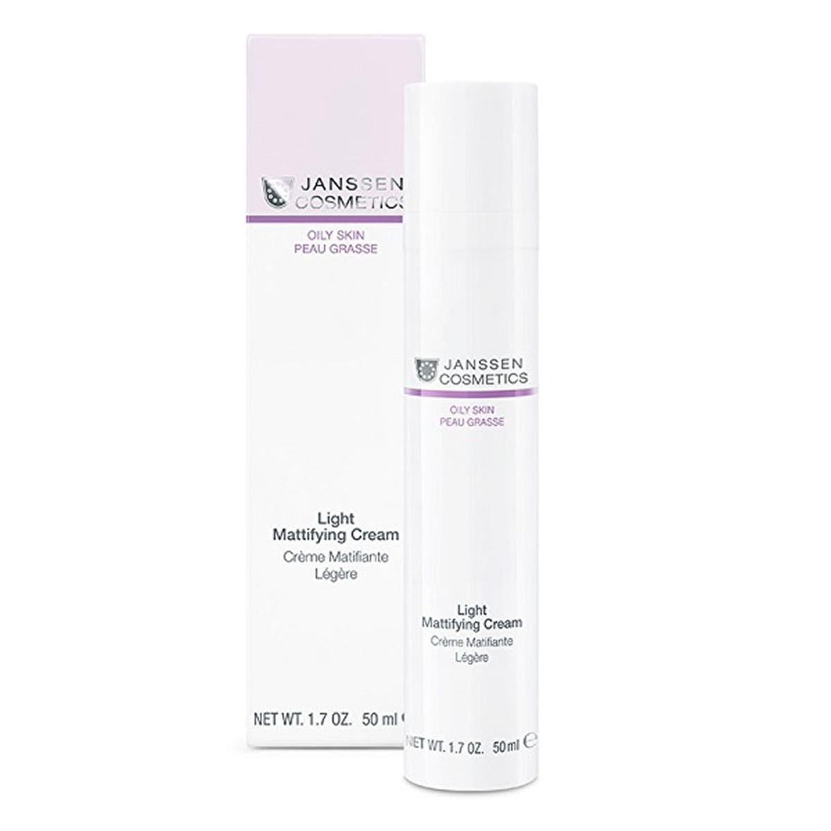Janssen Cosmetics Mattifying Moisturizing Cream for Oily Skin - Sebum Control, Hydrating Face Cream with Natural Ingredients