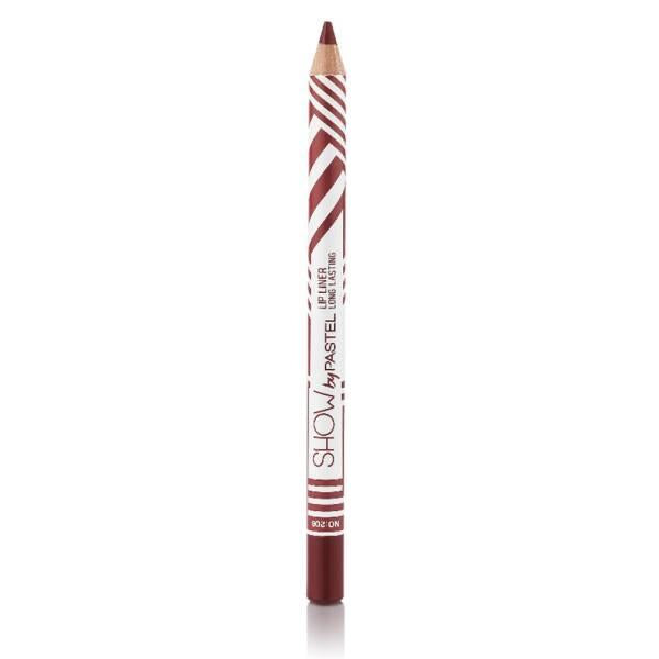 Pastel Show By Pastel Lip Liner 208 - Long-Lasting, Precise Lip Definition Makeup