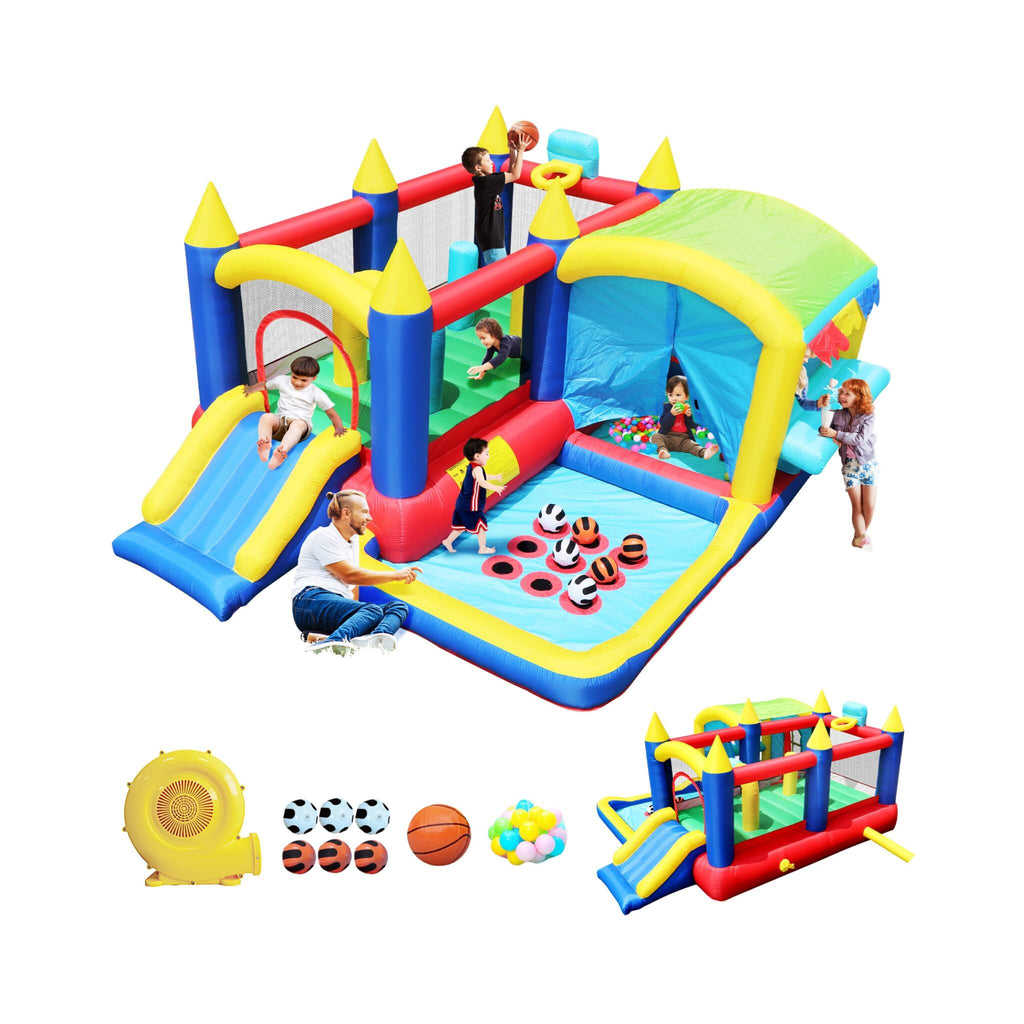 7-In-1 Inflatable Bounce House With Ball Pit, Obstacles And Bouncy Castle (SAK50823) – SAKSBY WHOLESALE, view 14