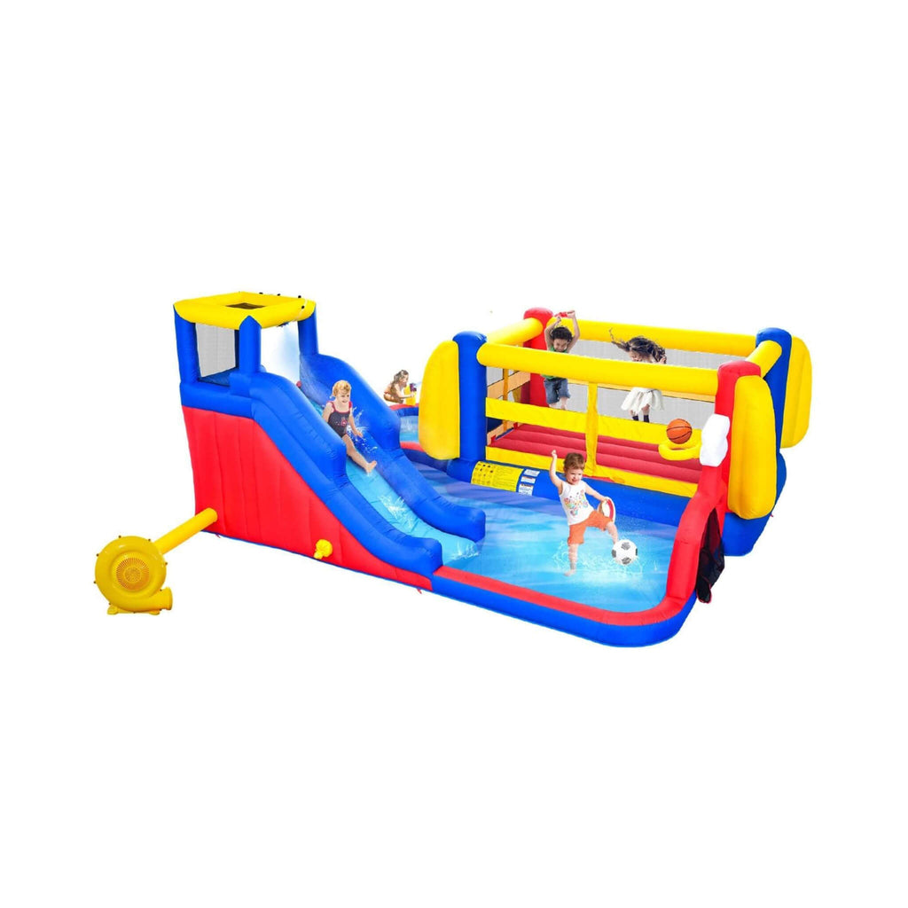 7-in-1 Inflatable Water Park with Slide, Pool, And Bounce House (SAK74216) – SAKSBY WHOLESALE