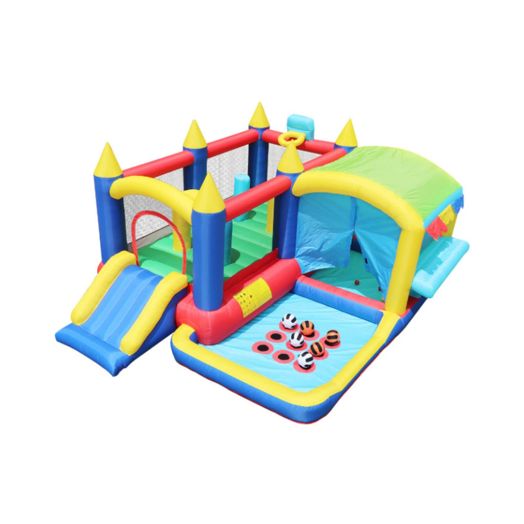 7-In-1 Inflatable Bounce House With Ball Pit, Obstacles And Bouncy Castle (SAK50823) – SAKSBY WHOLESALE