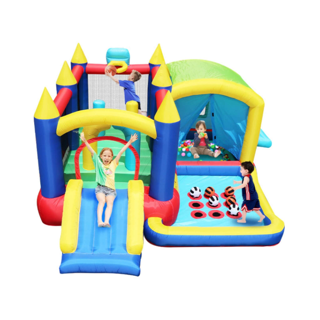 7-In-1 Inflatable Bounce House With Ball Pit, Obstacles And Bouncy Castle (SAK50823) – SAKSBY WHOLESALE, view 9