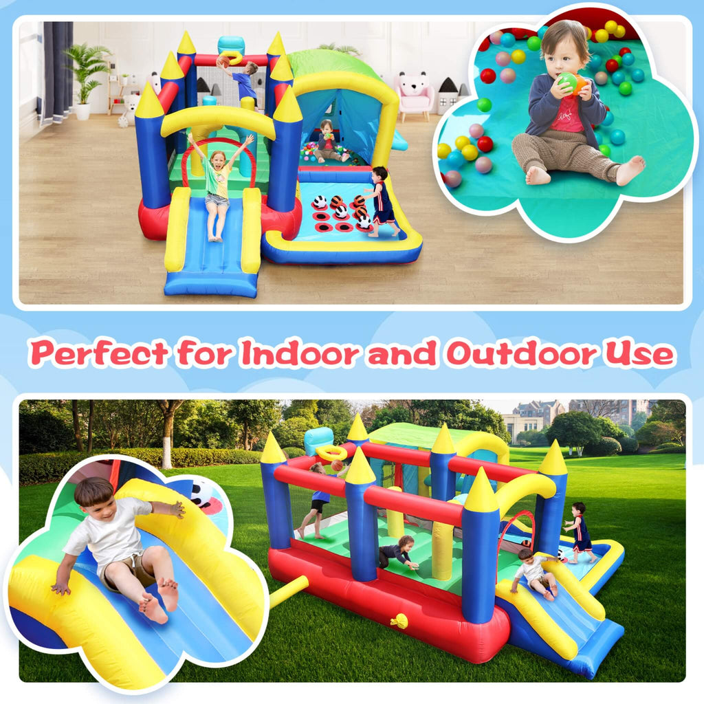 7-In-1 Inflatable Bounce House With Ball Pit, Obstacles And Bouncy Castle (SAK50823) – SAKSBY WHOLESALE, view 6