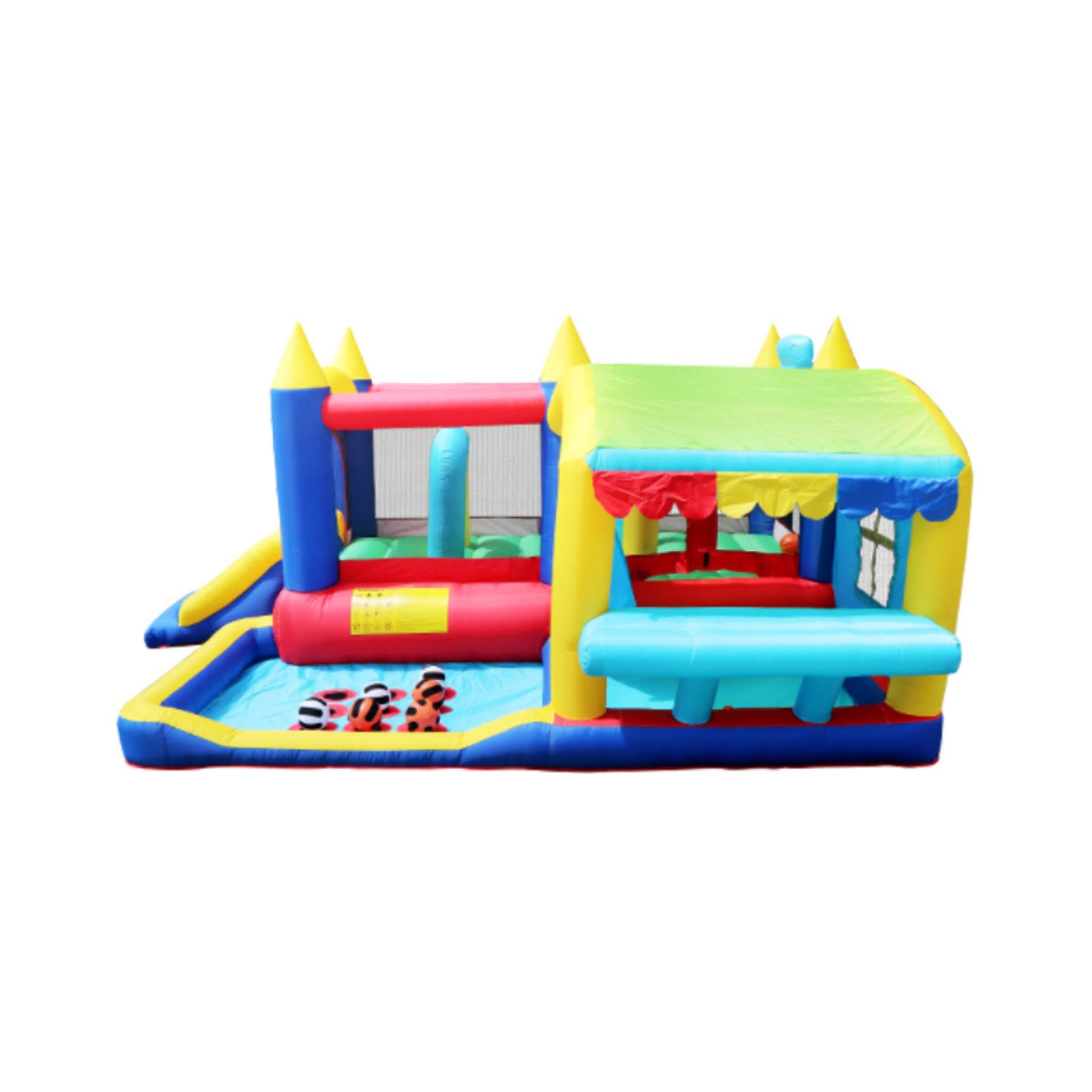 7-In-1 Inflatable Bounce House With Ball Pit, Obstacles And Bouncy Castle (SAK50823) – SAKSBY WHOLESALE, view 10