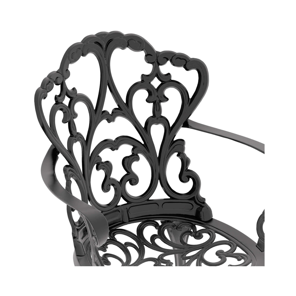 Alora 7-Piece Cast Aluminum Patio Furniture Set With Black Frame And Off-White Cushions (SAK12948) – SAKSBY WHOLESALE, view 1