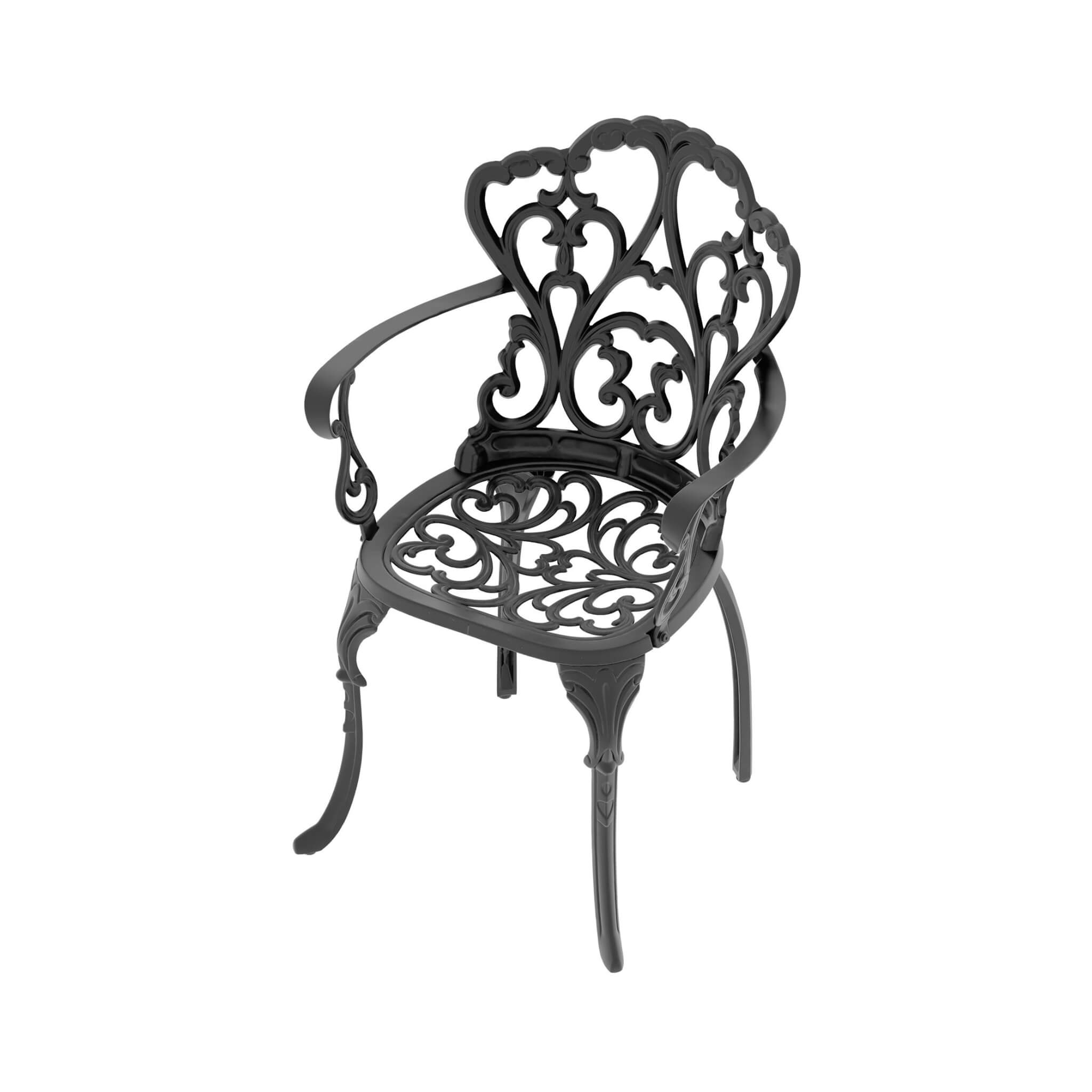 Alora 7-Piece Cast Aluminum Patio Furniture Set With Black Frame And Off-White Cushions (SAK12948) – SAKSBY WHOLESALE, view 9