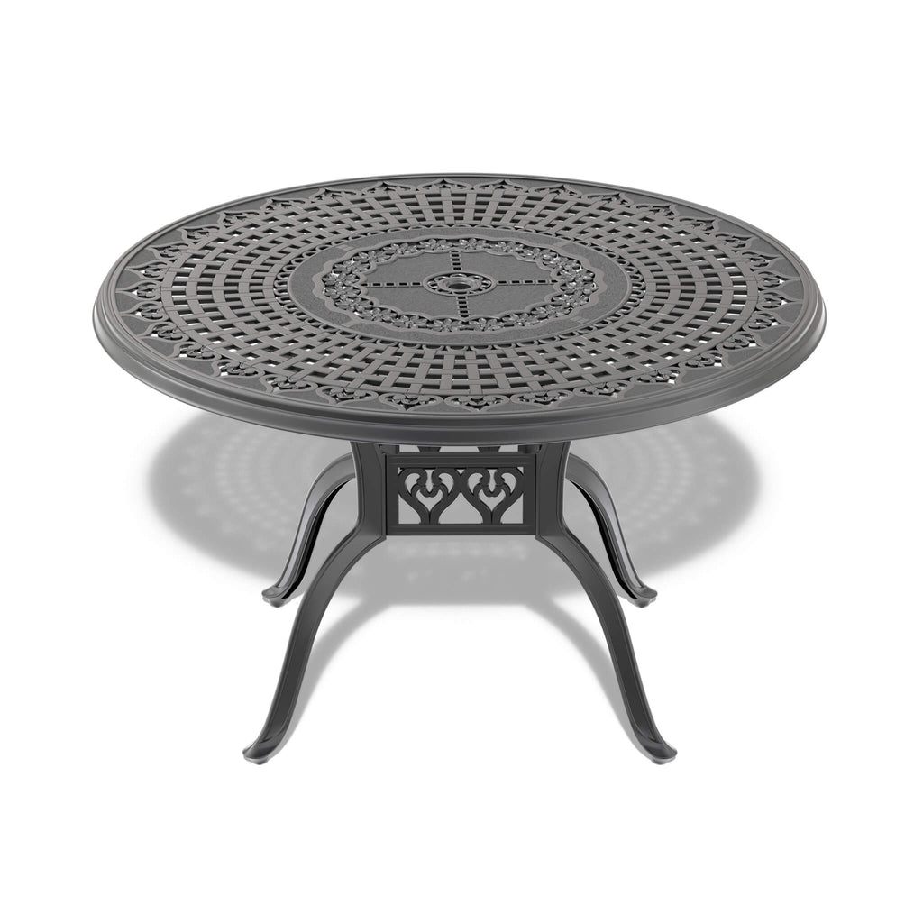 Alora 7-Piece Cast Aluminum Patio Furniture Set With Black Frame And Off-White Cushions (SAK12948) – SAKSBY WHOLESALE, view 8