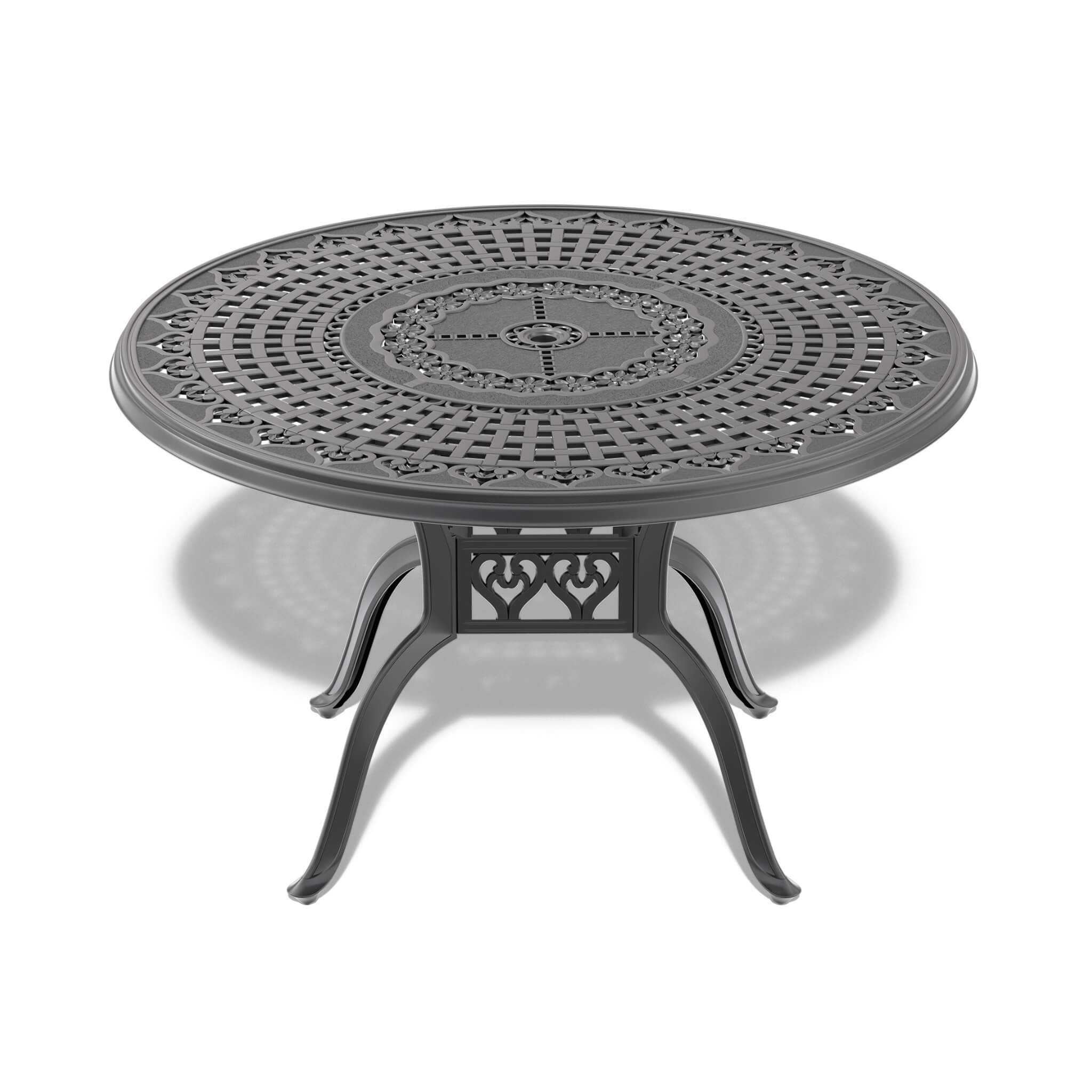 Alora 7-Piece Cast Aluminum Patio Furniture Set With Black Frame And Off-White Cushions (SAK12948) – SAKSBY WHOLESALE, view 8