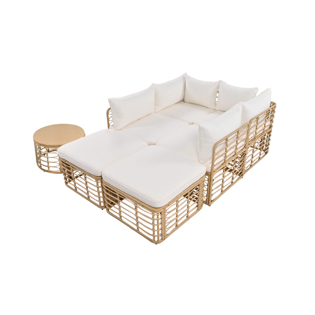Alora 7-Piece Outdoor All-Weather Rattan Patio Sofa Set With Cushions (SAK47230) – SAKSBY WHOLESALE, view 14