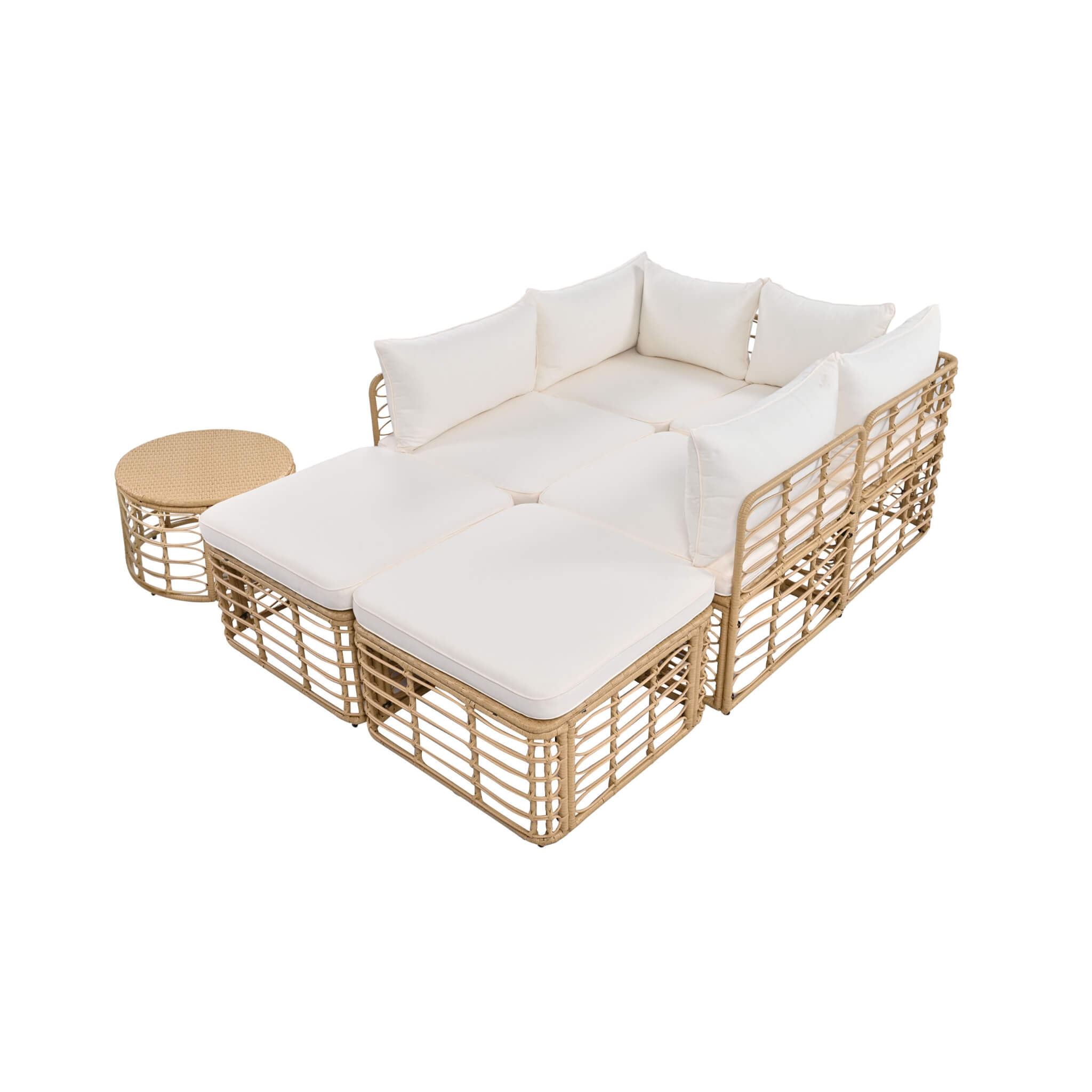 Alora 7-Piece Outdoor All-Weather Rattan Patio Sofa Set With Cushions (SAK47230) – SAKSBY WHOLESALE, view 14