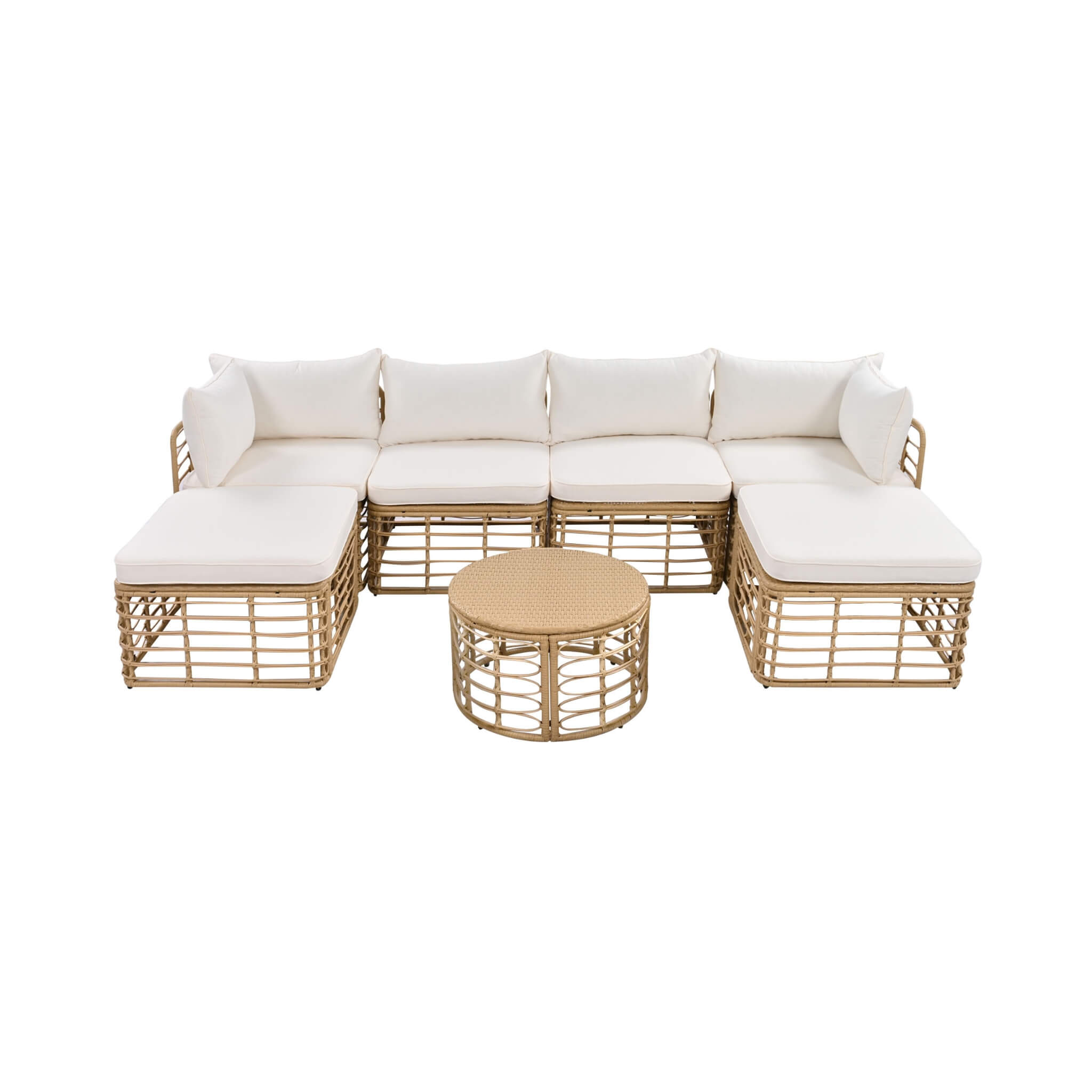 Alora 7-Piece Outdoor All-Weather Rattan Patio Sofa Set With Cushions (SAK47230) – SAKSBY WHOLESALE, view 21