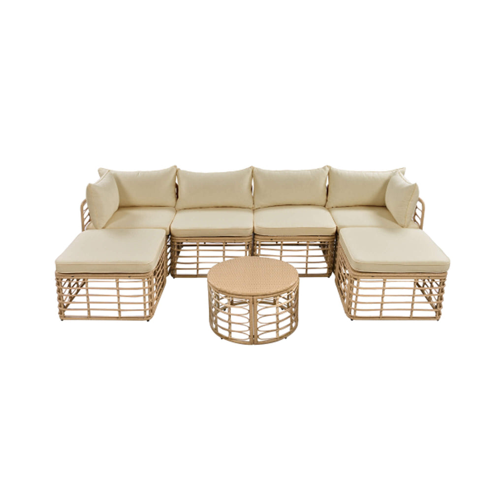 Alora 7-Piece Outdoor All-Weather Rattan Patio Sofa Set With Cushions (SAK47230) – SAKSBY WHOLESALE, view 22