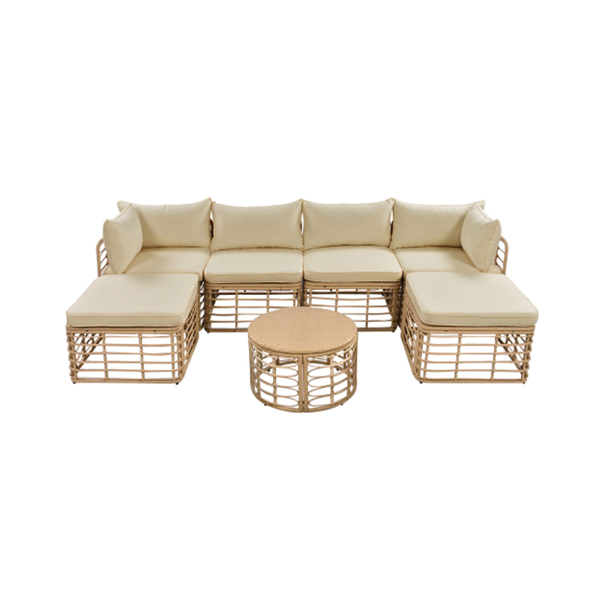 Alora 7-Piece Outdoor All-Weather Rattan Patio Sofa Set With Cushions (SAK47230) – SAKSBY WHOLESALE, view 22