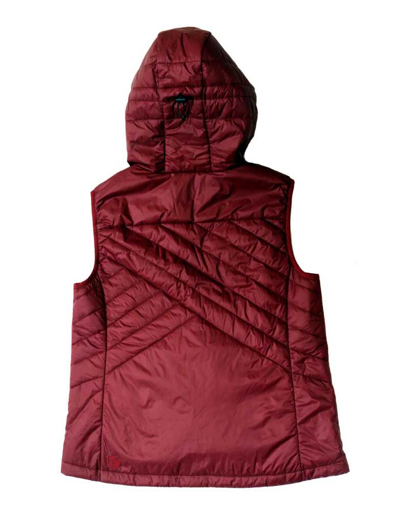 Goal Five Powerstripe Eco-Friendly Down Hooded Vest — alternative angle