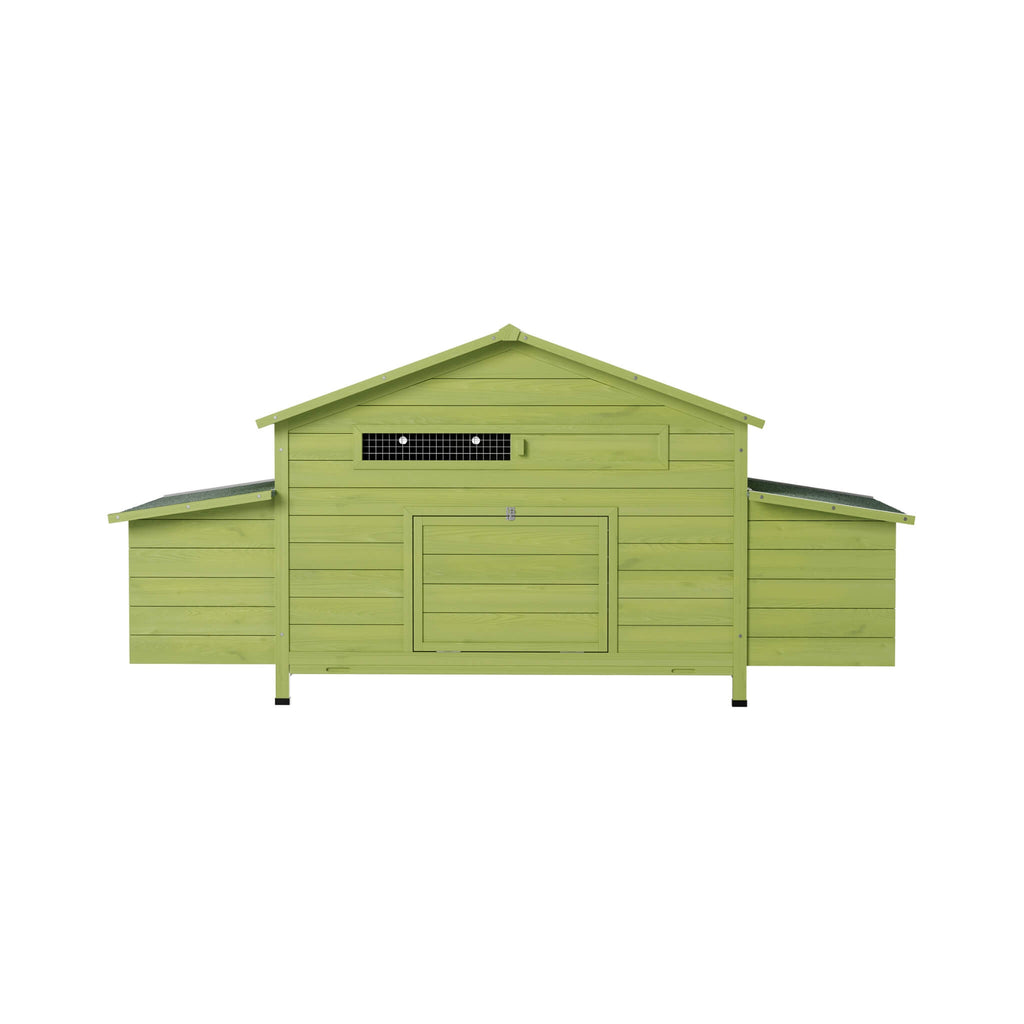 70-Inch Wooden Chicken Coop With Nesting Box, Perch, And Run Doors (SAK74619) – SAKSBY WHOLESALE