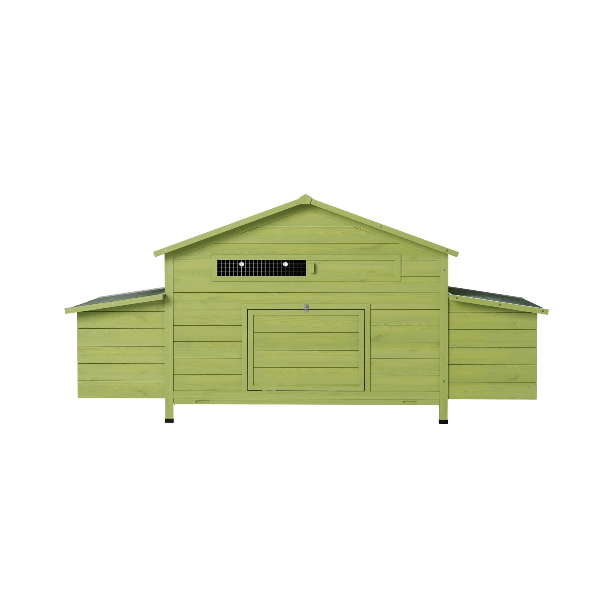 70-Inch Wooden Chicken Coop With Nesting Box, Perch, And Run Doors (SAK74619) – SAKSBY WHOLESALE