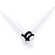 BodyCandy White Matte Acrylic Straight Taper Set 2G to 00G — packaging